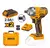 Combo Atornillador Percutor y Llave Impacto 20v +4 Baterías + 2 Cargadores y Accesorios - comprar online