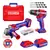 Kit Taladro Inalámbrico Y Amoladora 115mm A Bateria + Accesorios Emtop