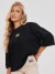Camisa Oversized Feminina Timeless Preto