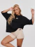 Camisa Oversized Feminina Timeless Preto - Pink Urban