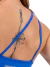 Conjunto Fitness Top Ombro Só + Short Aesthetic Azul Royal - comprar online