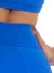 Conjunto Fitness Top Ombro Só + Short Aesthetic Azul Royal