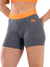 Short Fitness Pink Urban Cinza com Laranja Neon