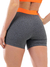 Short Fitness Pink Urban Cinza com Laranja Neon - Pink Urban
