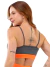 Top Fitness Pink Urban Cinza com Laranja Neon - Pink Urban