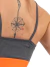 Top Fitness Pink Urban Cinza com Laranja Neon - loja online