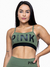 Top Fitness Pink Urban Verde Militar com Preto
