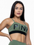 Top Fitness Pink Urban Verde Militar com Preto - comprar online
