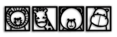 Cuadríptico animales