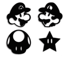 Set x 4 mario bross