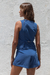 Short Alfaiataria Sarja Azul - comprar online