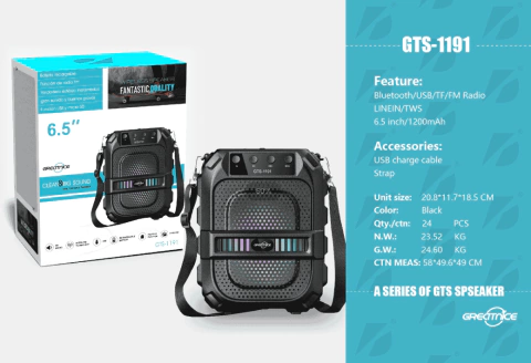 PARLANTE INALAMBRICO GREATNICE "6,5"