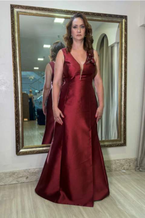 Vestido Marta Marsala