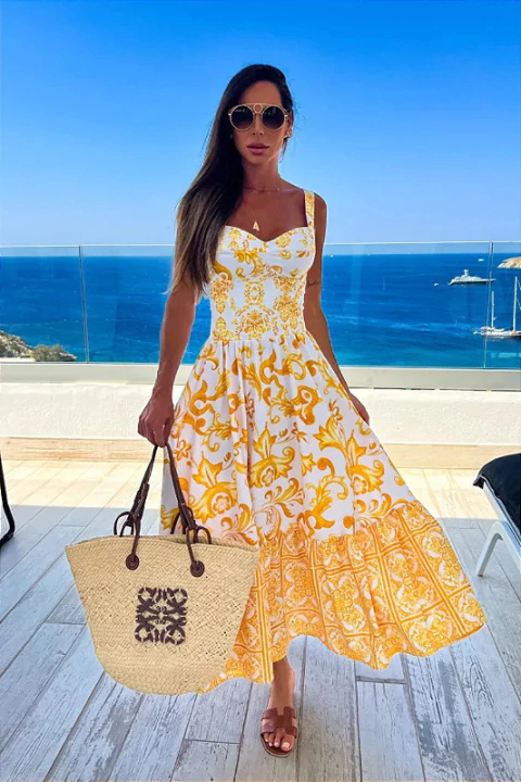 Vestido Midi Giallo Amarelo - comprar online