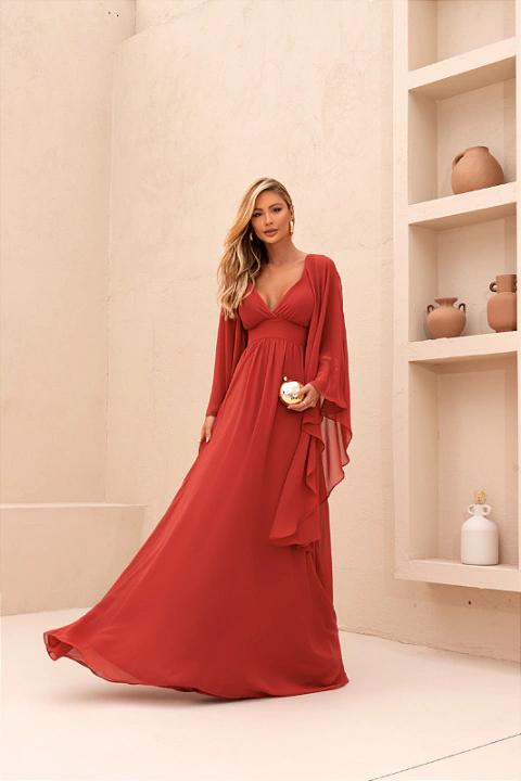 Vestido Mila Terracota