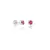 BRINCO TARRAXA BABY ZIRCONIA ROSA