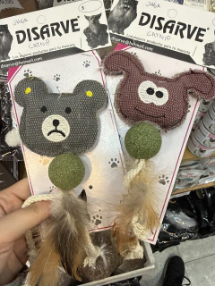 JUGUETE CON CATNIP ANIMALITO CON PLUMAS - comprar online