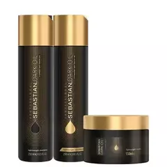 Kit Sebastian Dark Oil Shampoo 250ml + Condicionador 250ml + Máscara Capilar 150ml