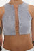 Musculosa Corta con Alfileres - Gris en internet