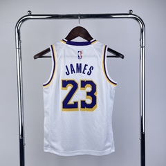 Regata INFANTIL Los Angeles Lakers Branca - loja online