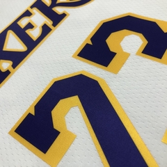 Imagem do Regata Los Angeles Lakers Diamantada Branca