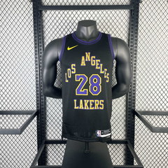 Regata Los Angeles Lakers Preta City Edition Temp. 24 - Seja Dunk
