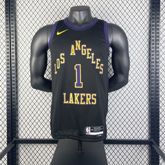 Imagem do Regata Los Angeles Lakers Preta City Edition Temp. 24