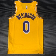 Imagem do Regata Los Angeles Lakers Diamantada Amarela