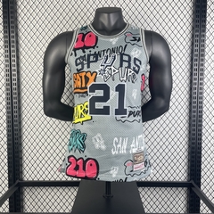 Regata Retrô Spurs Cinza 98/99 M&N