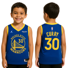 Regata "INFANTIL" De Basquete Golden State Azul - comprar online