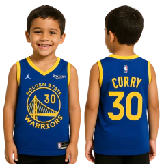 Regata "INFANTIL" De Basquete Golden State Azul - comprar online