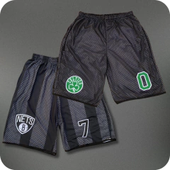 Kit 2 Bermudas Nets Preta Celtics Preta - comprar online