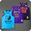 Kit 3 Regatas Memphis Azul Lakers Roxa e Bulls Preta - comprar online