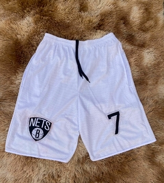 Bermuda De Telinha Brooklyn Nets Branca