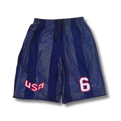 Bermuda De Telinha Usa Estados Unidos Azul Royal - comprar online