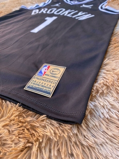 Regata Premium Pronta Entrega Brooklyn Nets Preta - Seja Dunk