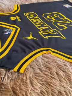 Kit 3 Regatas Lakers Preta Amarela e Roxa - Seja Dunk