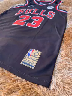 Regata Premium Pronta Entrega Chicago Bulls Preta - comprar online