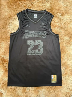 Regata Premium Pronta Entrega Los Angeles Lakers Toda Preta na internet