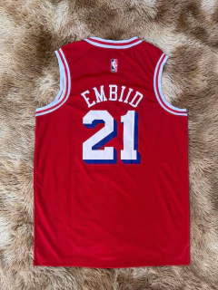 Regata Premium Pronta Entrega Philadelphia Vermelha - Seja Dunk