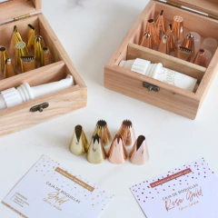 Caja 12 Boq. Grandes Rose Gold - comprar online