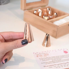 Caja 12 Boq. Grandes Rose Gold - Tienda Parpen