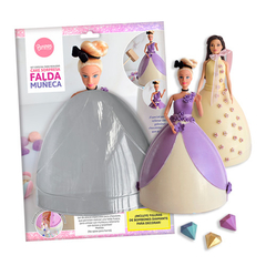 Set x2 Cake Sorpresa Falda Muñeca