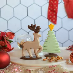 Set x2 Reno y Pino de Navidad - Tienda Parpen