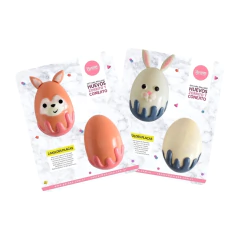 Set x2 Huevos Zorrito y Conejito - comprar online