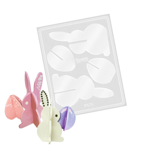 Molde Conejo y Huevo 3D - comprar online