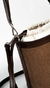 Cartera Ibiza rafia y cuero chocolate - comprar online