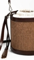 Cartera Ibiza rafia y cuero chocolate en internet