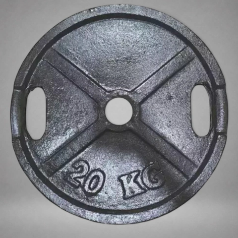 Disco 20 Kg Olímpico De Fundición Hierro 50 Mm