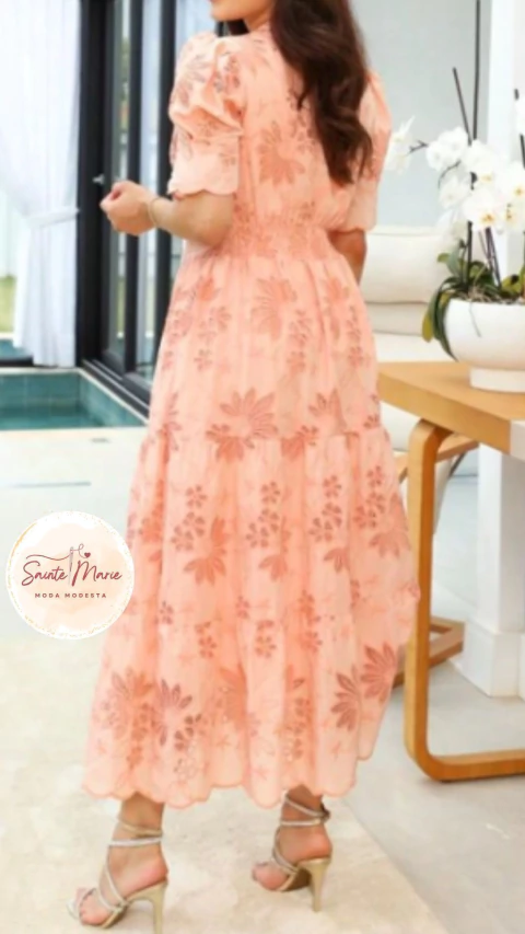 Vestido MaxMidi Laise em Algodão Puro | Pureza, Romance e Modéstia - comprar online